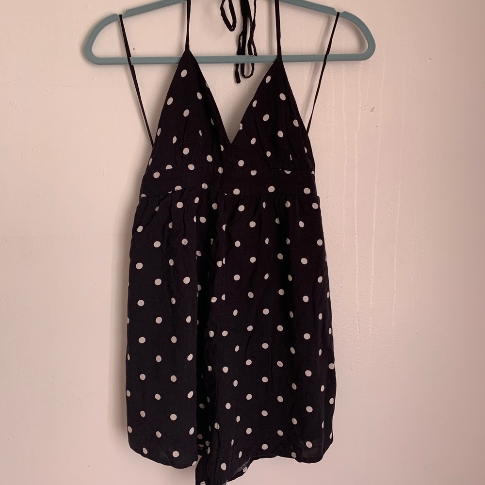 Polka dot romper